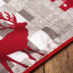 Tραπεζοκαρέ Χριστουγεννιάτικο D265 90X90 Red